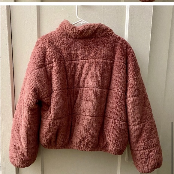 wild fable Pink Fuzzy Teddy Jacket - Picture 5 of 6